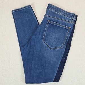 Athleta Women's SculptTek Ultra Skinny Indigo Tuxedo Jean Size 12 Stretch Denim